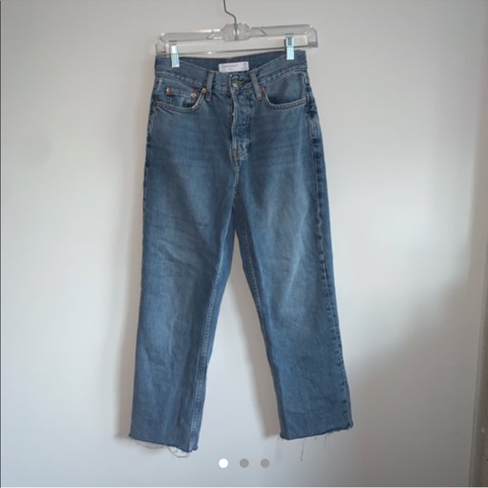 TOPSHOP PETITE Dad Jeans, W24 L28